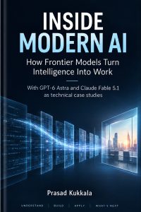 Cover of "Inside Modern AI: How Frontier Models Turn Intelligence Into Work" by Prasad Kukkala